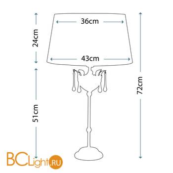 Настольная лампа Elstead Lighting Amarilli AML/TL BRONZE - Схема