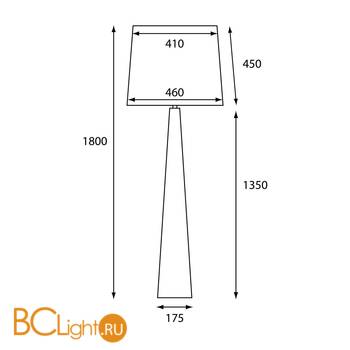 Торшер Elstead Lighting Ascent HQ/ASCENT FL PN + HQ/TD46 SILFT0 - Схема