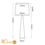 Настольная лампа Elstead Lighting Ascent HQ/ASCENT TL PN + HQ/TD30 SILFT0 - Схема