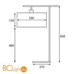 Настольная лампа Elstead Lighting Balance HQ/BALANCE TL + HQ/CY33 LIMEPR3 - Схема