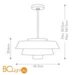 Подвесной светильник Elstead Lighting Brisbin QN-BRISBIN-MW - Схема
