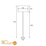 Торшер Elstead Lighting Bubble HQ/BUBBLE FL + HQ/DR40-2134 - Схема