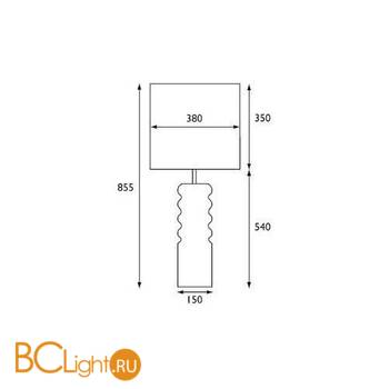 Настольная лампа Elstead Lighting Contour HQ/CONTOUR WHT + HQ/CY38 MARINET9 - Схема