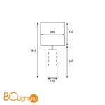 Настольная лампа Elstead Lighting Contour HQ/CONTOUR WHT + HQ/CY38 MARINET9 - Схема