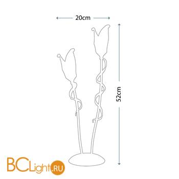 Настольная лампа Elstead Lighting Fly FLY/TL2 BRZ/ANT - Схема