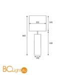 Настольная лампа Elstead Lighting Ripple HQ/RIPPLE BLK + HQ/RIPPLE BLK - Схема