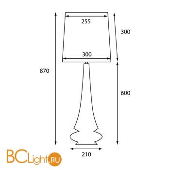 Настольная лампа Elstead Lighting Spin HQ/SPIN WHITE + HQ/TD30 IVORYPC6 - Схема