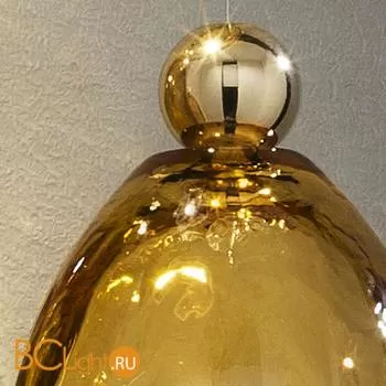 Настенный светильник Euroluce Abstract AP1/3 gold Amber - Фото 0