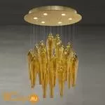 Потолочный светильник Euroluce Abstract 60 gold Amber