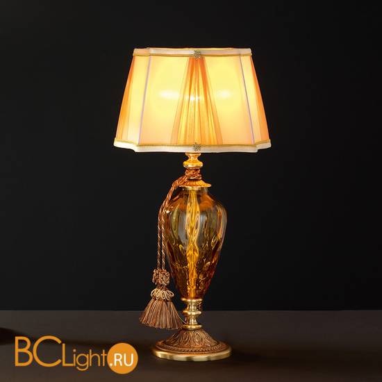 Настольная лампа Euroluce Adone LP1 gold Amber