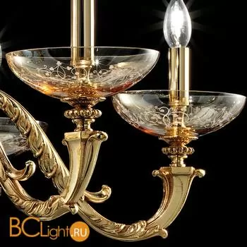 Люстра Euroluce Aida L8 Amber - Фото 0