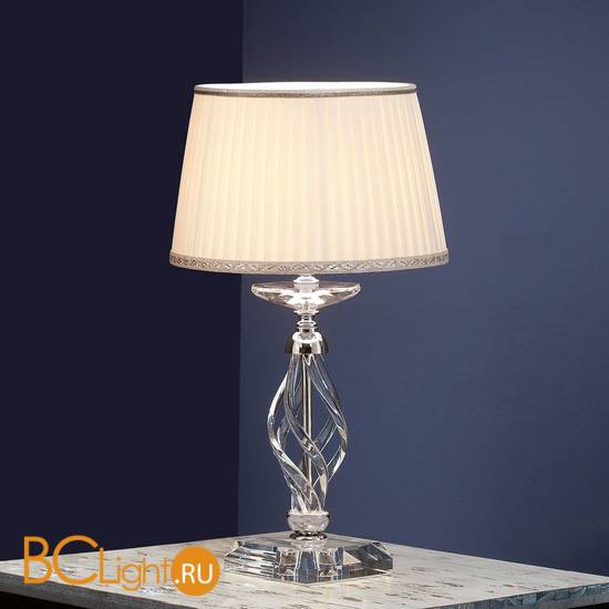Настольная лампа Euroluce Alicante LP1 silver Clear shade