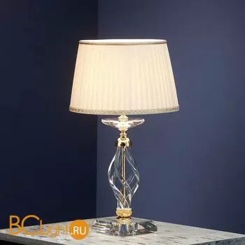 Настольная лампа Euroluce Alicante LP1 gold Clear shade