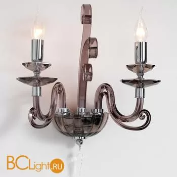 Бра Euroluce Alicante A2 silver Fume