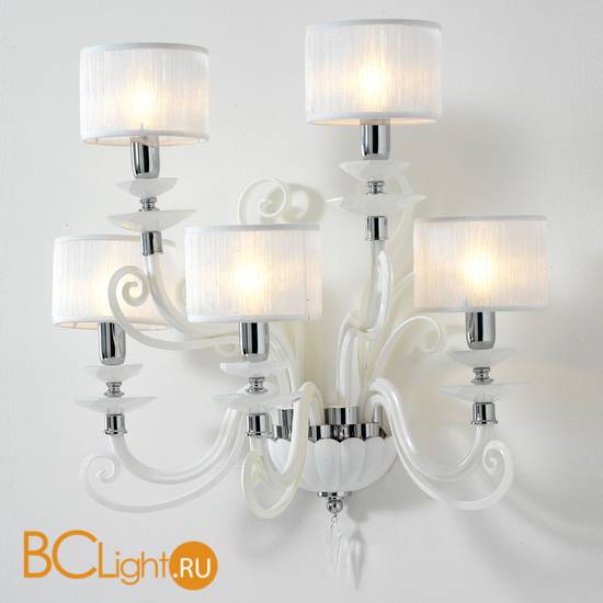 Бра Euroluce Alicante A5 silver White SHADE