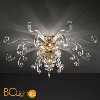 Потолочный светильник Euroluce Alicante PL6 gold Clear