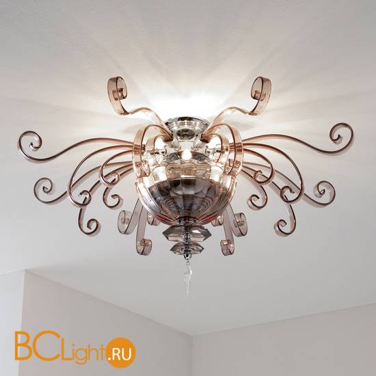 Потолочный светильник Euroluce Alicante PL4 silver Fume
