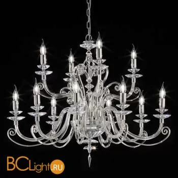 Люстра Euroluce Alicante L8+4 silver Clear