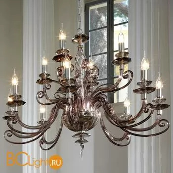 Люстра Euroluce Alicante L8+4 silver Fume