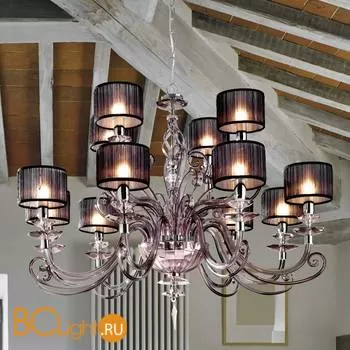 Люстра Euroluce Alicante L8+4 silver Fume SHADE
