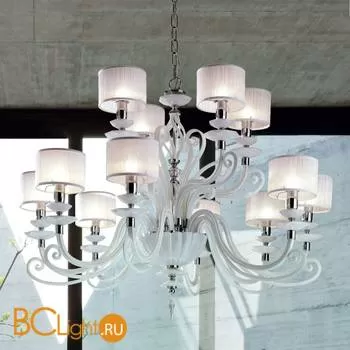Люстра Euroluce Alicante L8+4 silver White SHADE