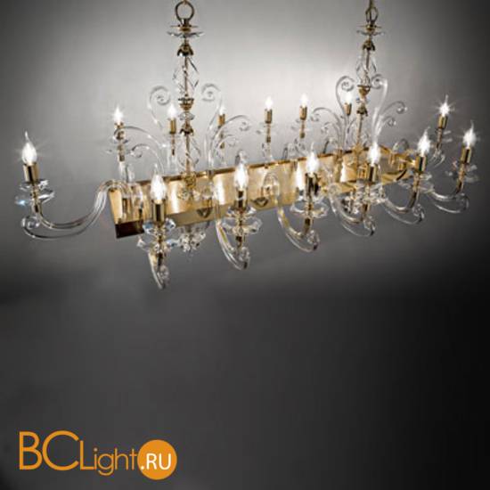 Люстра Euroluce Alicante Axis 14 Gold Clear