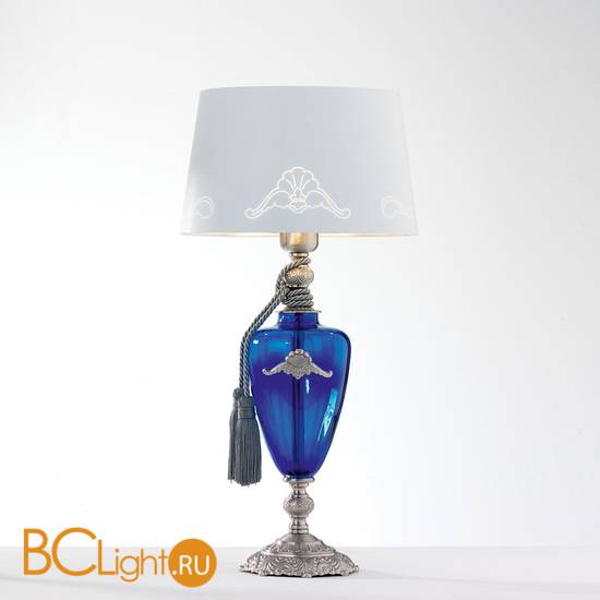 Настольная лампа Euroluce Altea LP1 silver Cobalt blue