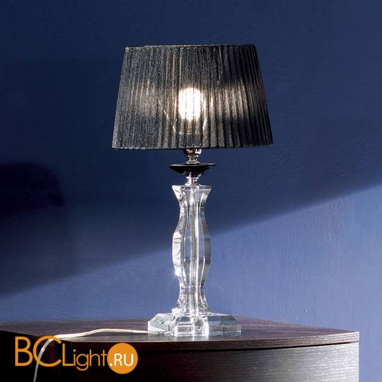 Настольная лампа Euroluce Arcobaleno LP1 Silver Clear Black
