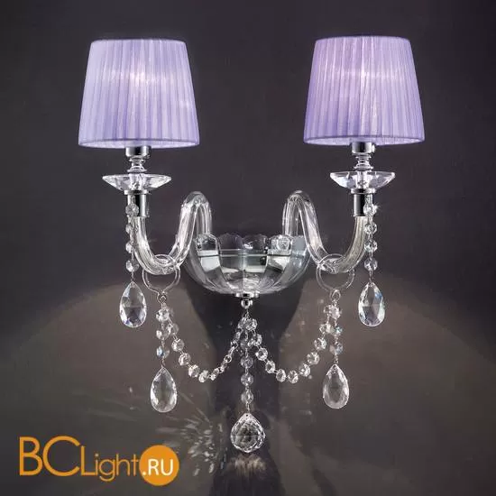 Бра Euroluce Arcobaleno A2 Silver Clear Violet