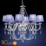 Люстра Euroluce Arcobaleno L8 Silver Clear Violet