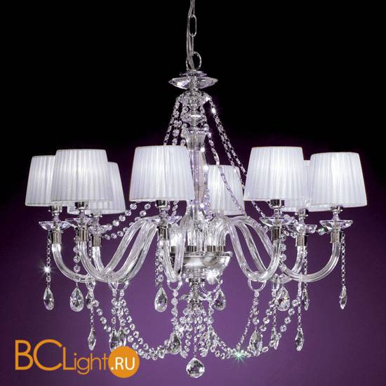 Люстра Euroluce Arcobaleno L8 Silver Clear White