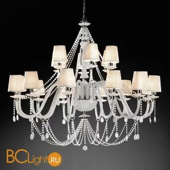 Люстра Euroluce Arcobaleno L12+6 Silver White Ivory