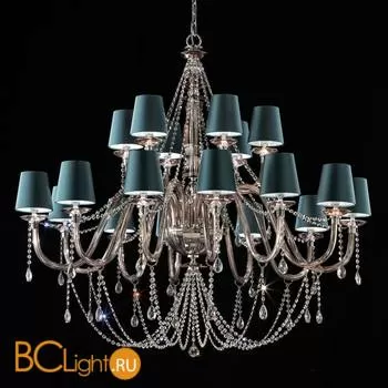 Люстра Euroluce Arcobaleno L12+6 Silver Fume Green