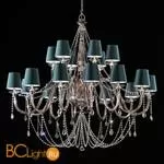 Люстра Euroluce Arcobaleno L12+6 Silver Fume Green