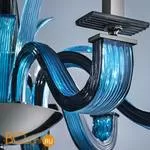 Люстра Euroluce Argo L8 nickel Aquamarine - Фото 0