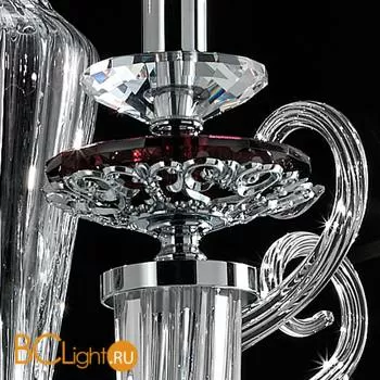 Люстра Euroluce Atalia L8 silver Amethyst - Фото 0