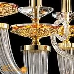 Люстра Euroluce Atalia L8+4 gold Amber - Фото 0
