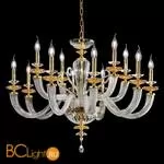 Люстра Euroluce Atalia L8+4 gold Amber