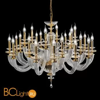 Люстра Euroluce Atalia L12+6+6 gold Clear