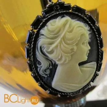 Настольная лампа Euroluce Audrey LG1 Cromo Amber - Фото 0