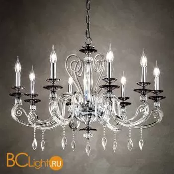 Люстра Euroluce Aurora L8 silver amethist