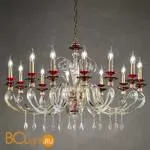 Люстра Euroluce Aurora L12 gold ruby