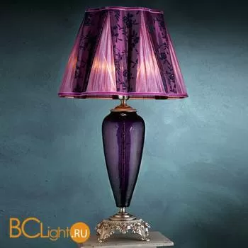 Настольная лампа Euroluce Barocco LG1 silver Amethyst