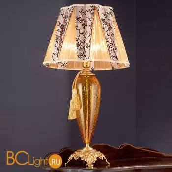 Настольная лампа Euroluce Barocco LG1 gold Amber