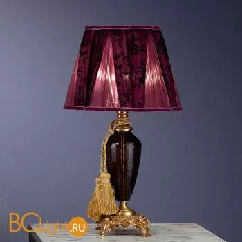 Настольная лампа Euroluce Barocco LP1 gold Amethyst
