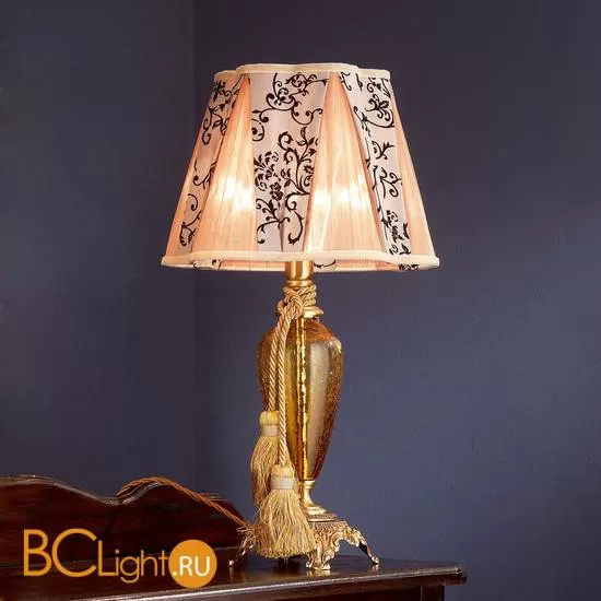 Настольная лампа Euroluce Barocco LP1 gold Amber