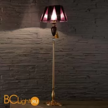 Торшер Euroluce Barocco PT1 gold Amethyst