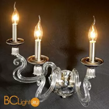 Бра Euroluce Barocco A3 silver Clear