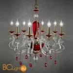 Люстра Euroluce Barocco L8 gold Ruby