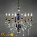 Люстра Euroluce Barocco L8 gold Blue